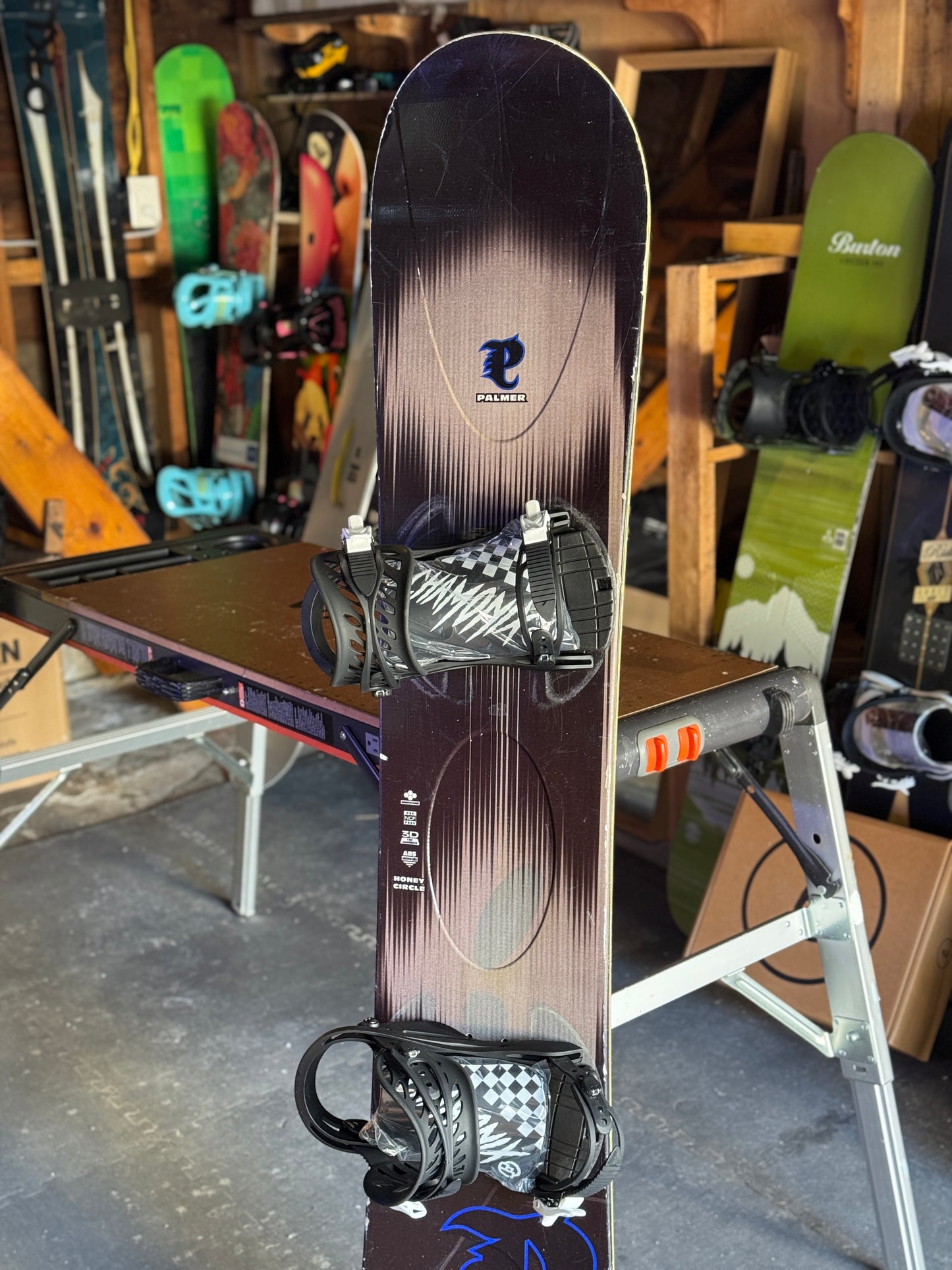 Palmer Honey Circle 162 w/ BRAND-NEW 2024 Chamonix bindings size Large w/box