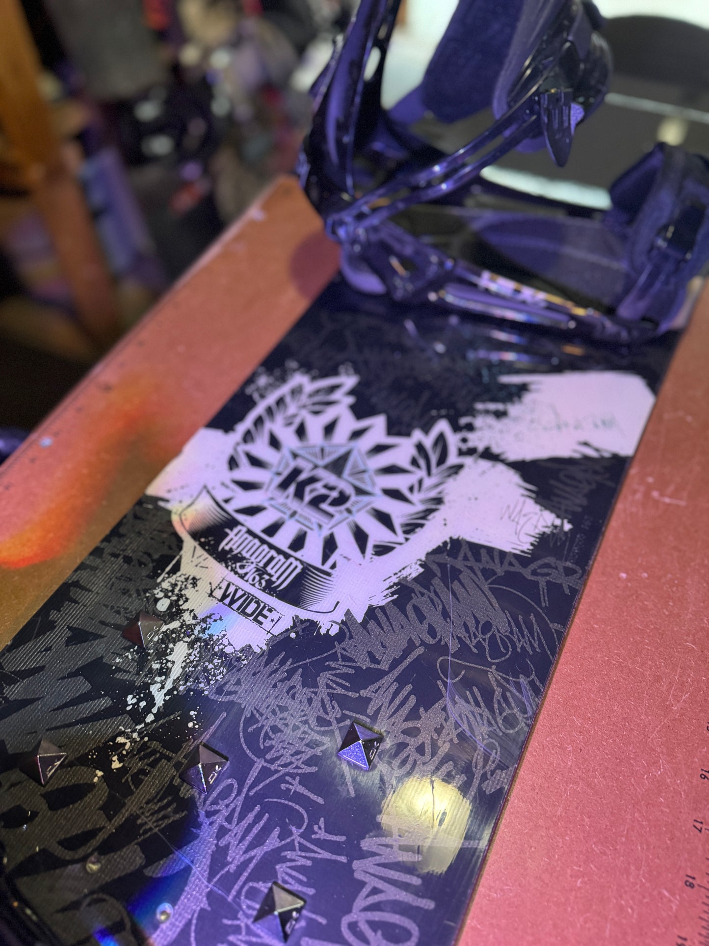 K2 Anagram 163W Snowboard w/ Ride XL Bindings