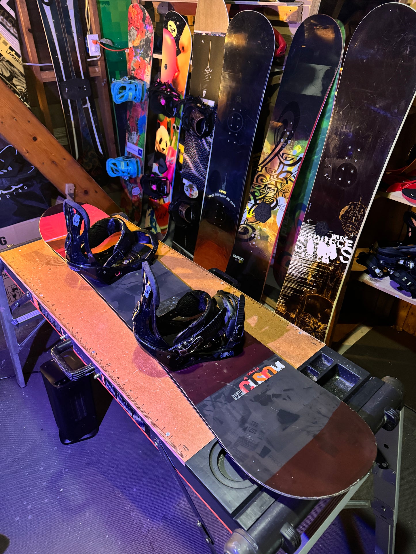 Burton Custom 140 w/ Burton Freestyle bindings Small