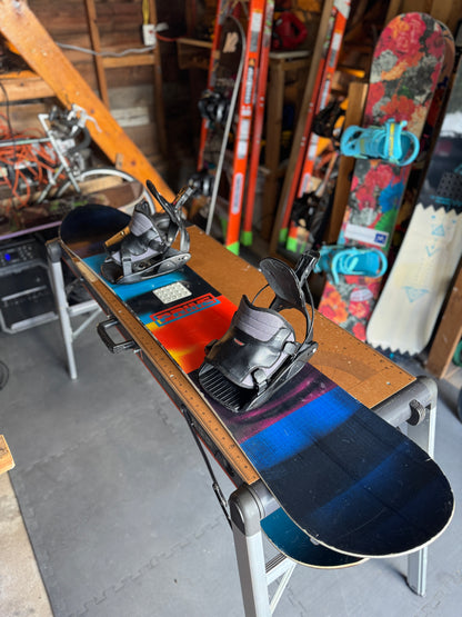 Nitro Snowboard w/ Step-On Flow Bindings