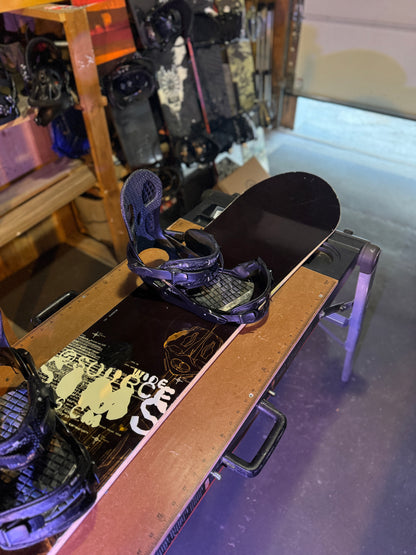 156W Sims Snowboard w/ K2 Large Bindings