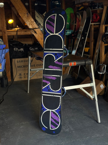 Ride Compact series 147 snowboard w/ Ride bindings size Small.